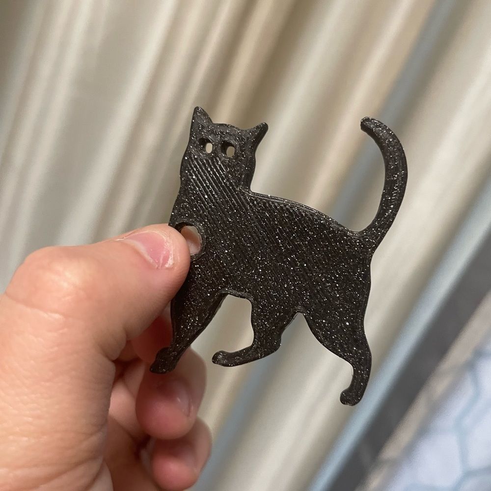 CAT 3d printed keychain